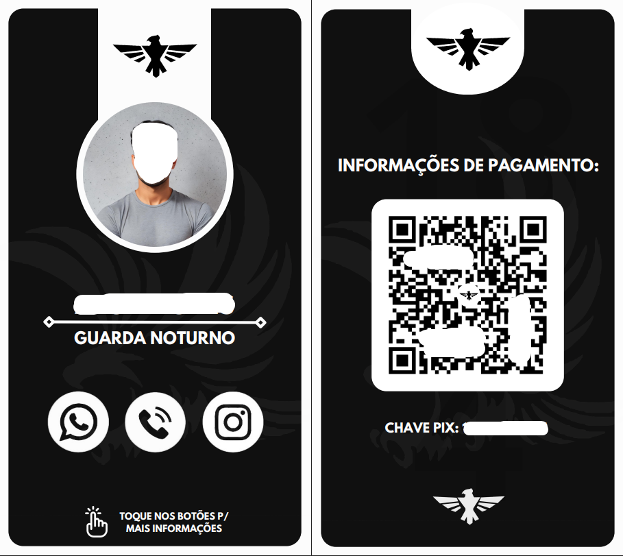Cartão de Contato — Vigilante Noturno