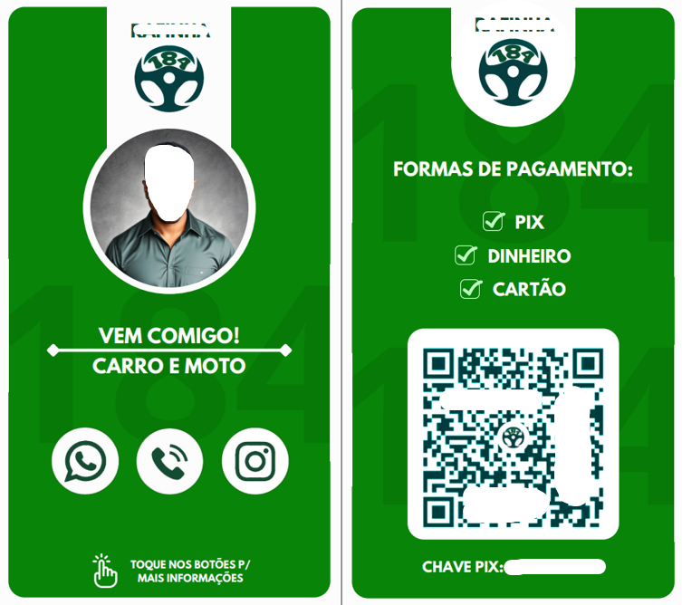 Cartão de Contato — Motorista Particular